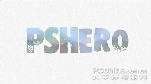 Photoshop教程:打造仿真水彩画文字效果(4)
