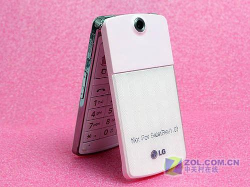 可爱粉色冰淇淋 LG时尚翻盖KF350评测(2)_手机