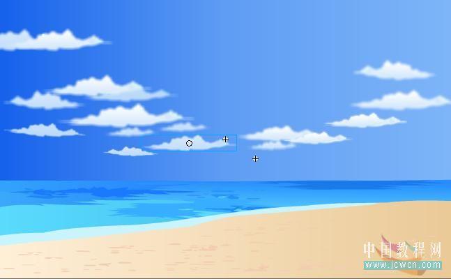 Flash鼠绘入门实例:美丽风景画之海滩(2)_软件