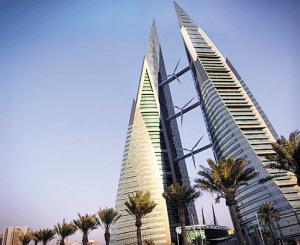 组图：巴林世贸中心上的风力发电机