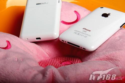 白色诱惑苹果iPhone3GS对比魅族M8(3)