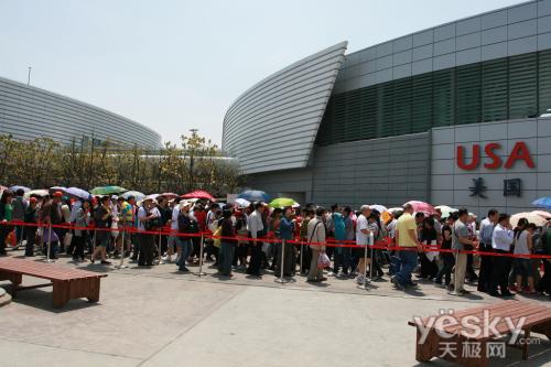 四维体感松下工程投影带您进入世博美国馆