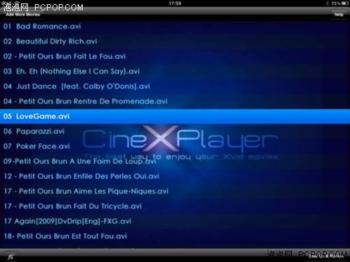 CineXPlayer:让iPad看电影无需转换_软件学园