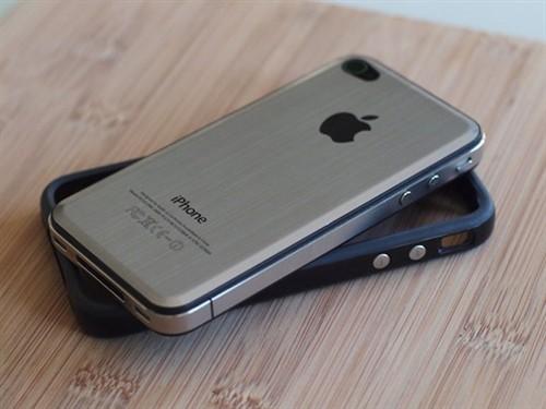 白苹果适用 iPhone4专用金属拉丝后壳_手机