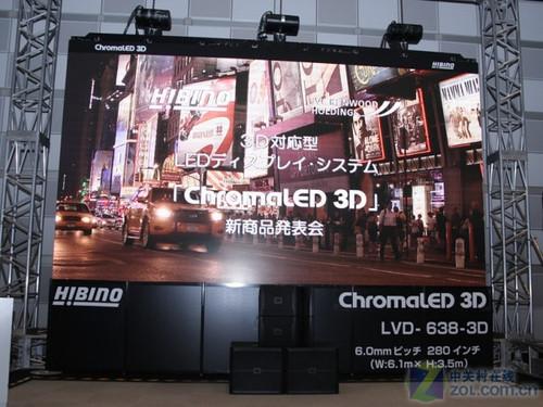 日本推出全球最精细3D立体LED显示器！