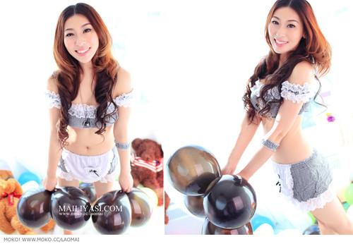 来自<em>性感女仆</em>装完美粉红丝袜的简单诱惑_家电