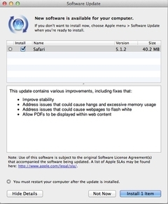 修复白屏 苹果放出Safari 5.1.2更新_软件学园