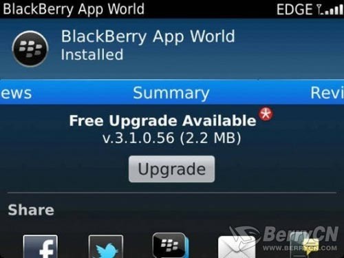 App World升级 黑莓9900\/9930连获新固件_手
