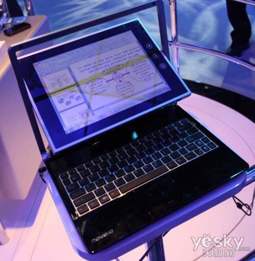 上网本变身平板CES展示可翻转触控屏上网本