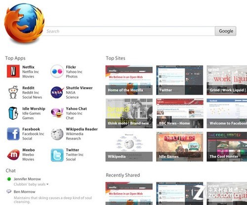 Mozilla计划全面颠覆Firfox默认主页_软件