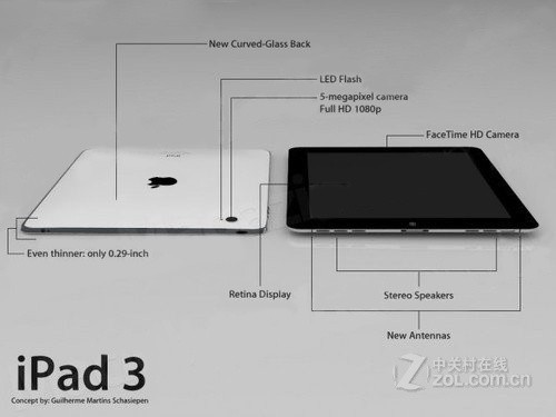 亚马逊泄漏苹果iPad3平板3月29日发售