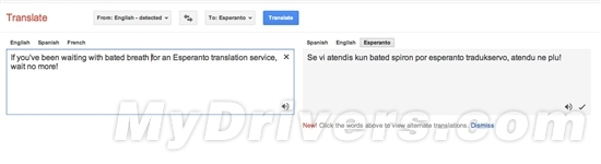 Google翻译会“说”世界语了