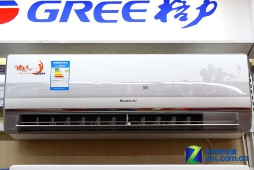银色荷花面板格力大1P静音空调4150元
