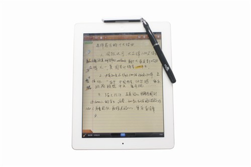 纤毫毕现 首款新iPad手写软件已发布_笔记本