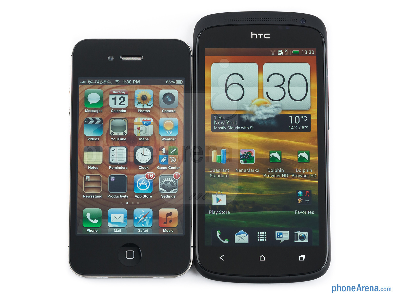 双核新机 htc one s对比iphone 4s图集