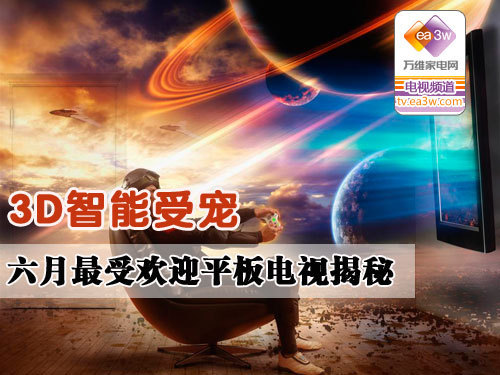 3D智能受宠 六月最受欢迎平板电视揭秘
