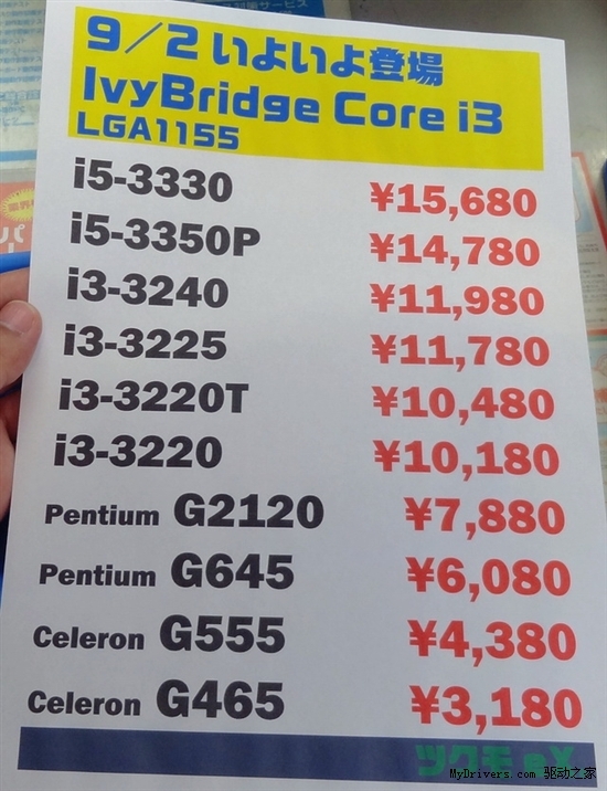 Intel 16款新品爆发:IVB i3/奔腾终于来了!