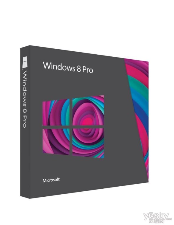 微软Windows 8 Pro零售版包装盒设计欣赏