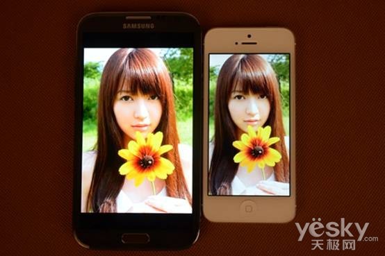 �콢���콢�Ľ���Note��Ա�iPhone5