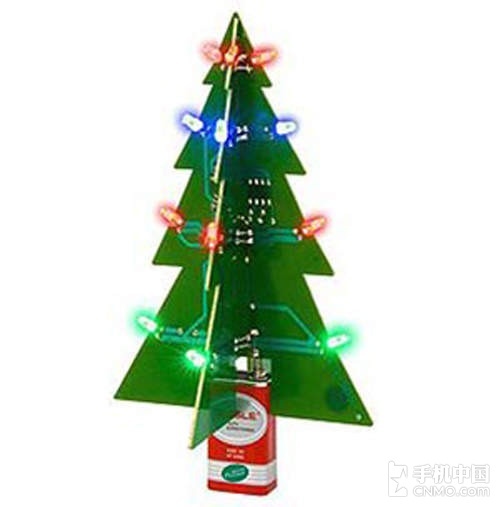 自己DIY 废旧手机电路板制作圣诞树