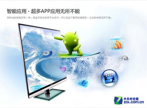 玻璃底座长虹32吋智能3D电视仅2747元