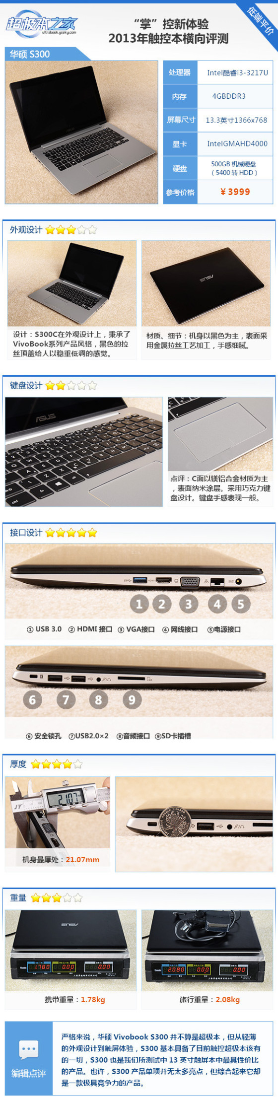 “掌”控新体验十三款触控笔记本横向评测