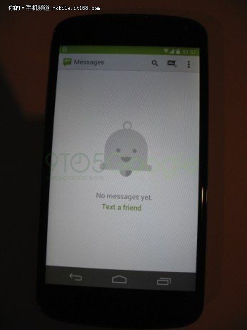 图标更新 Nexus4 Android4.4谍照曝光