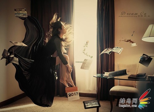 漫天飞舞 学拍悬浮空中的超现实<em>私房人像</em>|创意