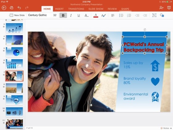 OfficeforiPad初步評測:功能有待增加