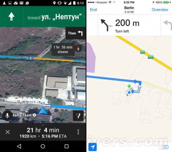 海量图：iOS 8.1对比Android 5.0