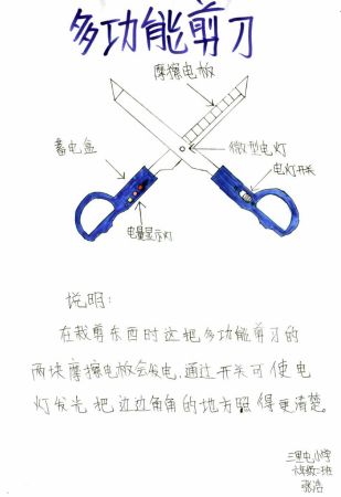 青少年创意设计大赛作品:多功能剪刀_科学探索