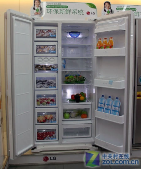 立体循环制冷LG对开门冰箱现8800元