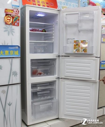 卖场小降300元海信三门保鲜冰箱热卖