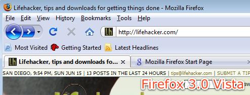 Firefox1.0到3.0界面变化一览