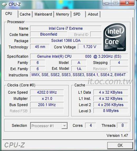 Corei73.2GHz��Ƶ4.2GHz