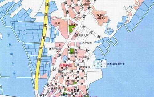 集美区地图(图片来自互联网)