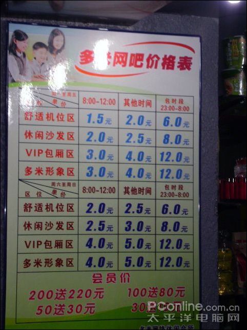 网吧价格