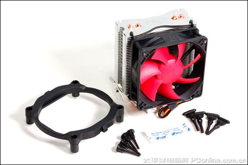 超频三红海迷你散热器风扇