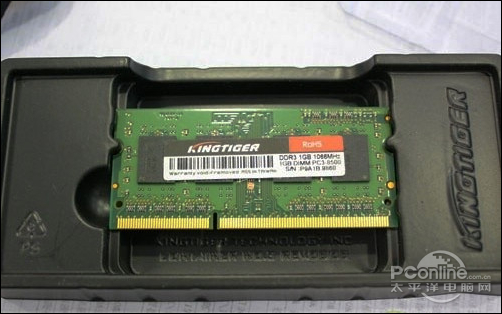 金泰克DDR3笔记本内存条1G仅售117元_硬件