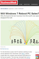 Windows 7将拉动PC销售