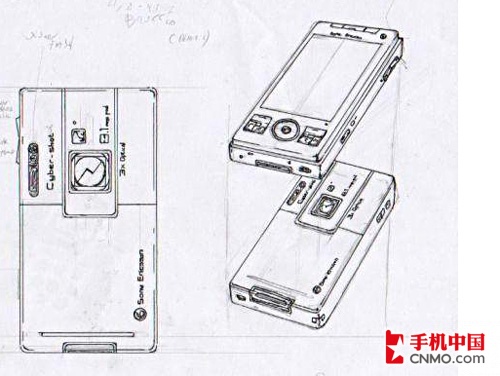 索尼爱立信800万像素手机手绘图曝光