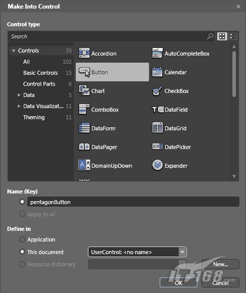 ExpressionBlend3技巧MakeIntoControl