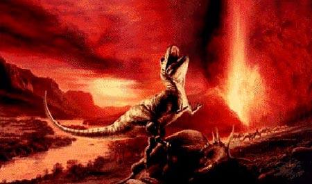 研究称6500万年前火山喷射毒气致恐龙灭绝