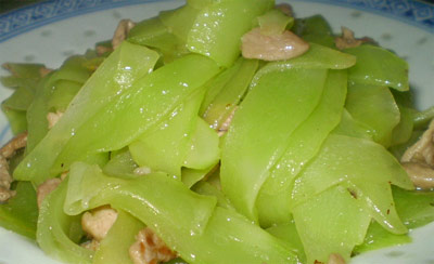 孕晚期助眠食谱：莴苣肉片