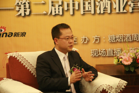 谷酒业公司总经理马斌。(图片来源:新浪财经)