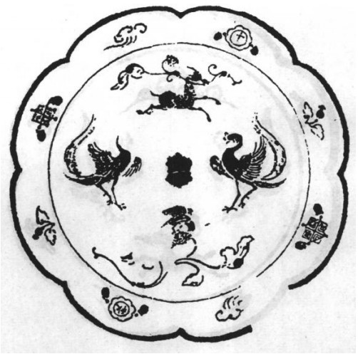 双鸾瑞兽花鸟镜 《中国铜镜图典》 双鸾瑞兽花鸟镜 《中国铜镜图典》