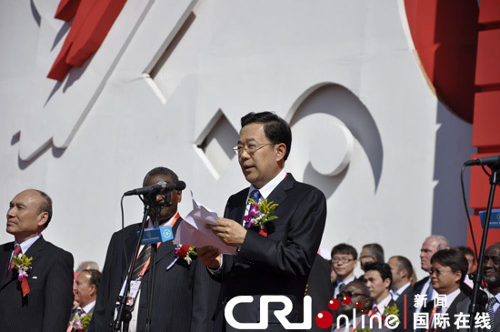 国家发改委副主任孙志刚为开幕式致辞 唐华摄 国家发改委副主任孙志刚为开幕式致辞 唐华摄