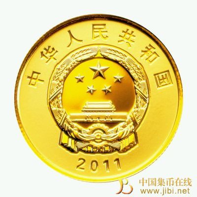 1/4盎司圆形精制金质纪念币正面图案