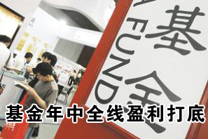 基金年中全线盈利打底 准备下半年苦中作乐