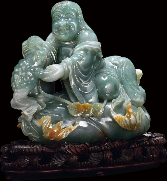 核雕刘海灵珠戏金蟾：羽化登仙散财源_文玩杂项_新浪收藏_新浪网